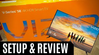 Setup amp Review of the VIZIO VSeries Flat Screen TV 50quot 55quot 60quot [upl. by Kinnie]