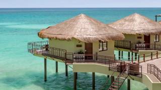 Palafitos Overwater Bungalows Mexico  El Dorado Maroma Luxury Resort [upl. by Esidnak541]