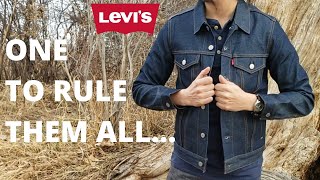 Levis Denim Trucker Jacket Unboxing  Try On  Review Sizing amp Fit guide Levis 2021 Pt 2 [upl. by Sorips835]