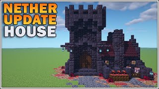 Minecraft 116  Nether Update Starter House Small Blackstone Fortress [upl. by Primrosa]