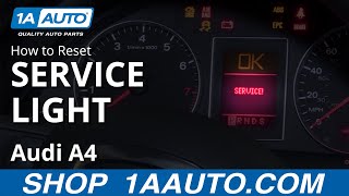 How to Reset Service Light 0409 Audi A4 [upl. by Iaras]