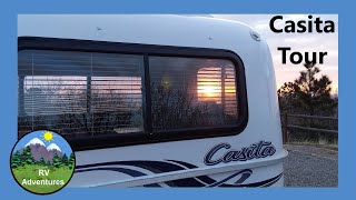 Casita Travel Trailer  17 Liberty Deluxe Tour by RV Adventures [upl. by Dlareg37]