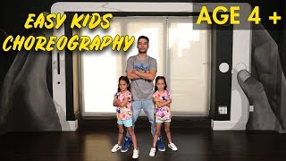 Easy Kids Choreography  Hip Hop Dance Tutorial AGES 4  MihranTV [upl. by Rtoip]