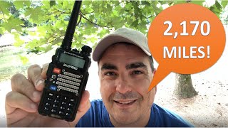 Baofeng UV5R ham radio talking from Atlanta to Seattle [upl. by Mahoney426]