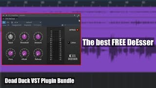 The best FREE DeEsser Dead Duck Vst Audio Plugin [upl. by Ehcropal94]