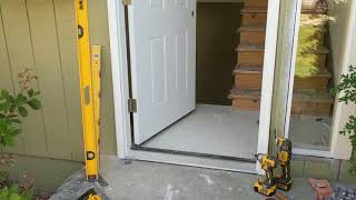 Jeld Wen Front Door Installation  Really crappy products and craftsmanship PART 1 [upl. by Notrem516]