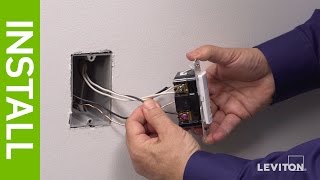 How to Install the IPHS5 Humidity Sensor amp Fan Control  Leviton [upl. by Nivak404]