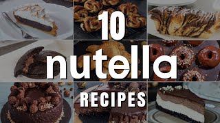 10 Nutella Recipes [upl. by Gianina699]