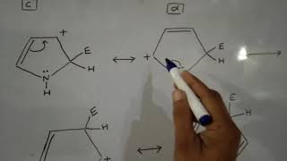 Pyrrole Furan and Thiophene reactivity  Electrophilic substitution RXN [upl. by Ilhsa]