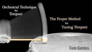 The proper method for tuning Timpani [upl. by Oeramed]