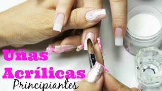 Uñas de acrilico para principiantes  beginner acrylic nails [upl. by Dedie550]