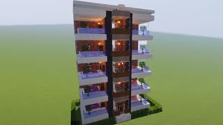 Minecraft Modern Apartman Yapımı 🏠 [upl. by Sauveur]