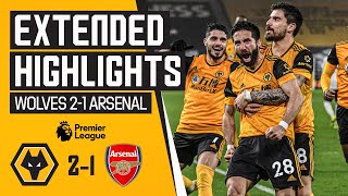 Two red cards a penalty and a Moutinho screamer  Wolves 21 Arsenal  Extended Highlights [upl. by Mosnar405]