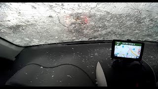 Car Totaled During Colorado Hail Storm [upl. by Waterer]