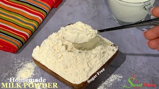 1 INGREDIENT EASY MILK POWDER RECIPE  HOW TO MAKE POWDERED MILK AT HOME [upl. by Nilreb727]