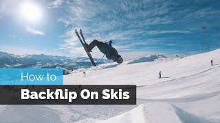 How to Backflip on Skis [upl. by Dunlavy]