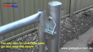 Gate Latch 2 way for round pipe and square [upl. by Shelly]