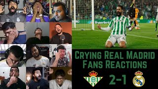 Crying REAL MADRID Fans Reactions to REAL BETIS 21 REAL MADRID  La Liga GW 26  01032025 [upl. by Lah]