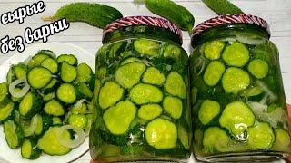 🥒30 БАНОК МАЛО ОГУРЦЫ СЫРЫЕ БЕЗ ВАРКИ БЕЗ СТЕРИЛИЗАЦИИ ХРУСТЯЩИЙ САЛАТ ИЗ СВЕЖИХ ОГУРЦОВ НА ЗИМУ [upl. by Mir858]