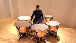 TIMPANI SOLO ETUDE 1 – SCHERZO BY TOM FREER [upl. by Yenmor]