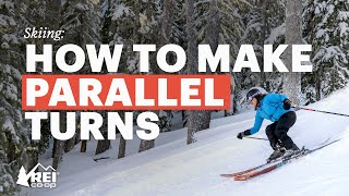 How to Make Parallel Turns—Tips for Improving Your Skiing  REI [upl. by Kristofer]