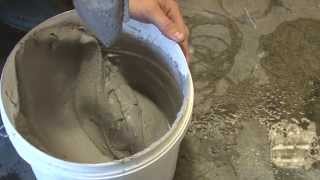 How to mix refractory mortar by hand  ABC Ovens [upl. by Aihsinyt]