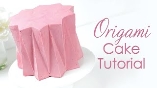 Origami Ganache Cake  Cake Decorating Techniques Tutorial [upl. by Chadd]