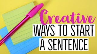 CREATIVE WRITING LESSONS  Sentence Starters  Live Through Literacy [upl. by Tterb]