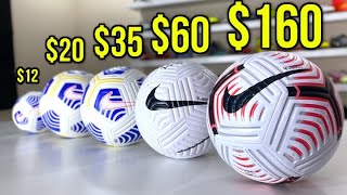 MOST EXPENSIVE VS CHEAPEST  Nike Flight Ball 202021 Line Comparison [upl. by Youlton]