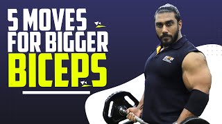 GROW YOUR BICEPS QUICKLY  5 BEST EXERCISES  Sangram Chougule [upl. by Niatsirt]