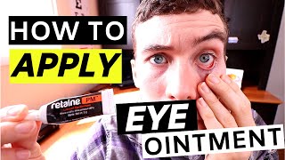 🔴Eye Ointment  How to Apply Eye Ointment Simple [upl. by Masuh]