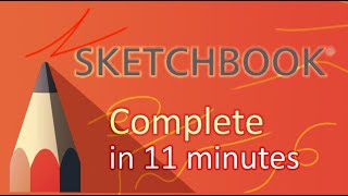 Autodesk SketchBook  Tutorial for Beginners in 11 MINUTES [upl. by Bailey]