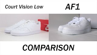 Comparing the Nike Air Force 1 and Nike Court Vision Low  What’s the Difference [upl. by Agnimod]