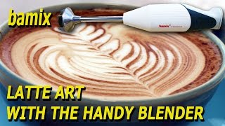 LatteArt with the handheld blender Bamix [upl. by Ephrem56]