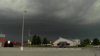 Severe Thunderstorm in Kokomo Indiana with Severe winds Hail April 26 2017 [upl. by Ananna]