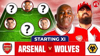 Arsenal vs Wolves  Starting XI Live [upl. by Attiuqaj]