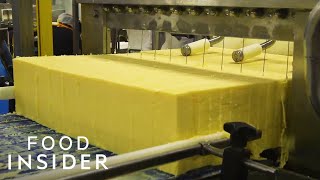 How A 100YearOld Vermont Creamery Makes Cheddar Cheese  Regional Eats [upl. by Oralla]