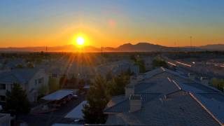 Sunrise Time Lapse HD Video 1080p Footage Views of Rising Sun over a City with Houses and Traffic [upl. by Oriel]