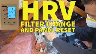 HRV Filter Replacement and HRV control panel reset [upl. by Hertha]