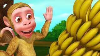 Bandar Mama and Bananas  Bengali Rhymes for Children  Infobells [upl. by Ylrrad]