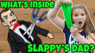 Whats Inside The REAL Slappy Cutting Open Creepy Dummy [upl. by Ellehcram]