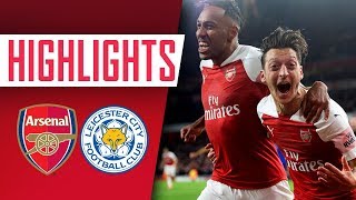 WHAT A GOAL  Arsenal 31 Leicester City  Goals amp highlights [upl. by Tori909]