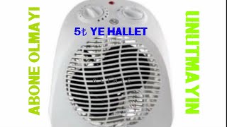 Fanlı ısıtıcı tamiri termik sigorta fan heater repair [upl. by Cromwell18]