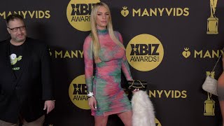 Rachael Cavalli 2022 XBIZ Awards Red Carpet Fashion Broll [upl. by Elleina]