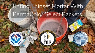 How To Tint Thinset Mortar For Stone amp Thin Tile  Columbia MO [upl. by Aracaj]