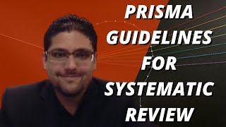 PRISMA GUIDELINES FOR SYSTEMATIC REVIEW and METAANALYSIS [upl. by Ealasaid354]