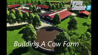 Building a cow farm On HautBeyleron FS22Timelapse part 1 [upl. by Luemas]