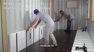 InSoFast Shipping Container CX44 Walls less than 12 minutes [upl. by Fortna]