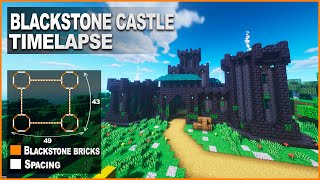 Minecraft How to build a Blackstone Castle  Timelapse [upl. by Arin]