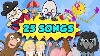 Songs For Toddlers  25 Toddler Songs and Nursery Rhymes [upl. by Reinke]